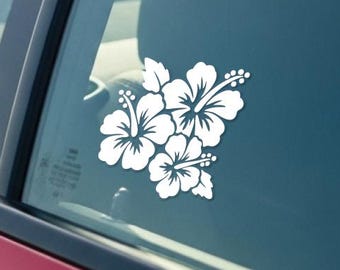 Hibiscus Decal Sticker,Hibiscus Sticker,Flower Decal,Hibiscus Sticker,Vinyl Decal,Car Decal,Yeti Decal,Waterbottle Decal,Vinyl Window Decal