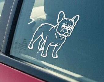 French Bulldog Sticker Decal: Frenchie Car Decal, Dog Lover Gift