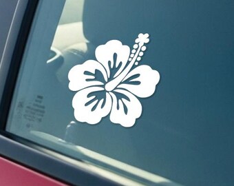 Hibiscus Flower,Hibiscus Flower Sticker,Hibiscus Decal,Tropical,Flower Stickers,Laptop Sticker,Hibiscus Flower Sticker, Car Decal, Hibiscus