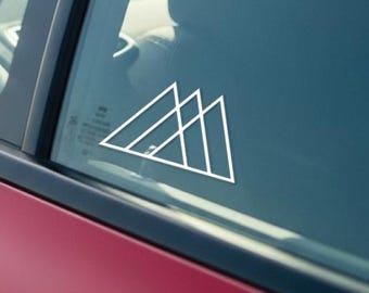 Triangle Vinyl Sticker Decal: Geometric Car/Laptop Decal