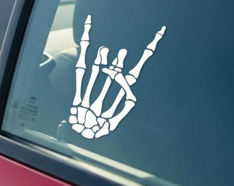 Hang Loose,Hang Ten Sticker,Decal, Decal,Window Decal, Stickers,Laptop Sticker,Hang Loose Decal, Surfer Sticker,Hang Loose Sticker, Skeleton