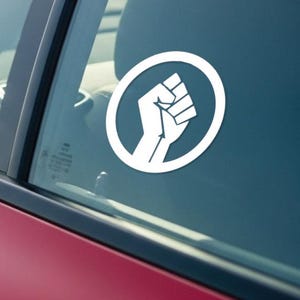 BLM Raised Fist Vinyl Decal Sticker: Car, Window, Laptop