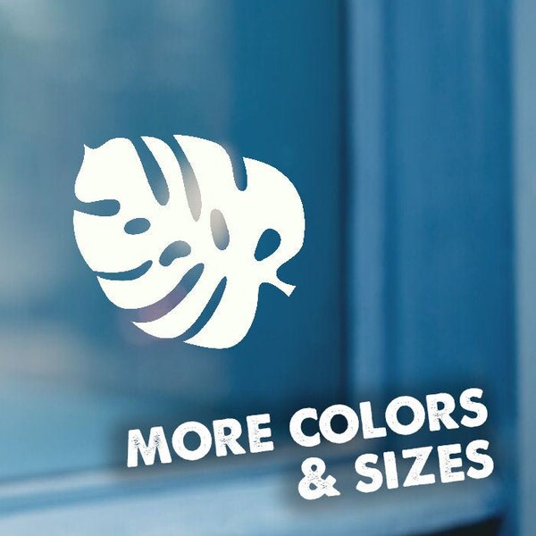 Tropical Leaf Decals Etsy