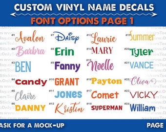 Custom Vinyl Name Decal: Personalized Stickers