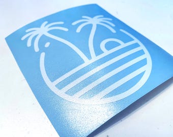 Beach Sticker Decal,Car Sticker,Car Decal,Beach Sticker,Vinyl Decal,Yeti Decal,Mug Decal,Beach Life Sticker,Summer Sticker,Vinyl, Beach Life