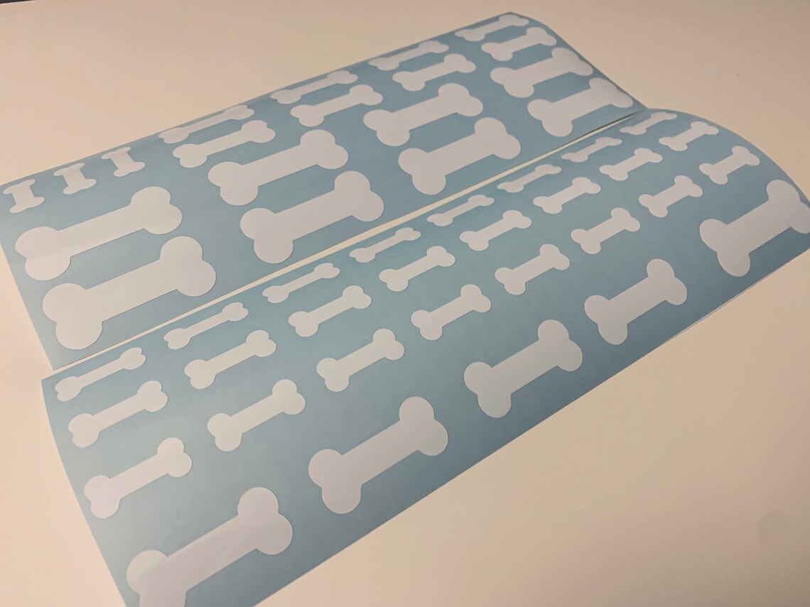 Dog Bone Vinyl Decalsdog Bone Stickerdog Bone Stickersdog Etsy