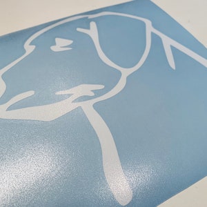 Labrador Dog Decal,Labrador Retriever Head Vinyl Decal Sticker, Labrador Retriever, Dog Car Decal, Lab Decal, Labrador Gifts,Vinyl Dog Decal