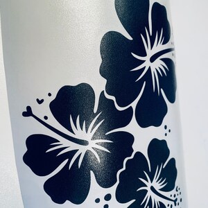 Hibiscus Decal Sticker,Hibiscus Sticker,Flower Decal,Hibiscus Sticker,Vinyl Decal,Car Decal,Yeti Decal,Waterbottle Decal,Vinyl Window Decal