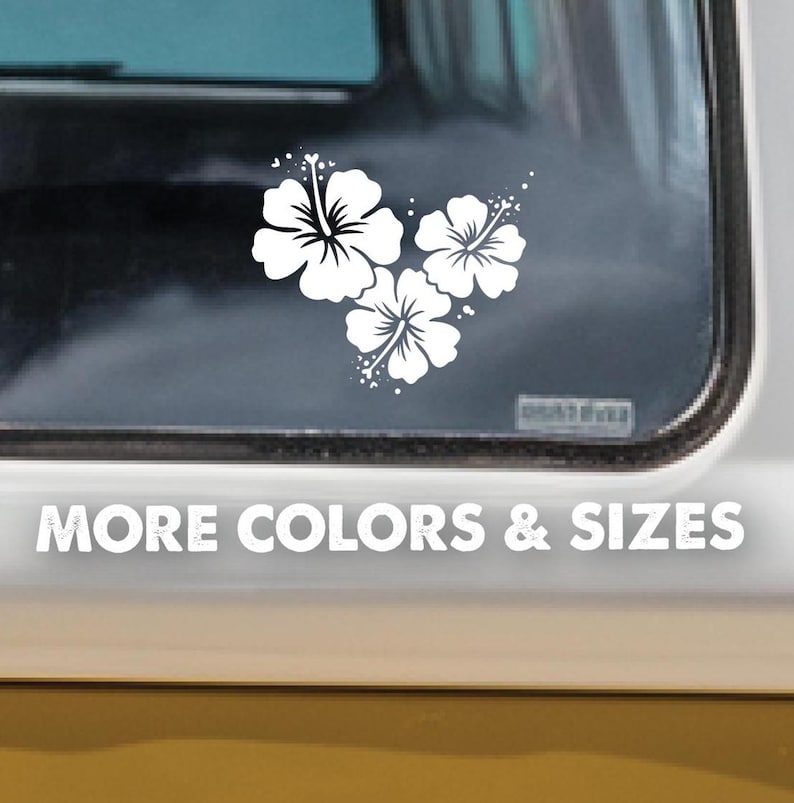 Hibiscus Decal Sticker,Hibiscus Sticker,Flower Decal,Hibiscus Sticker,Vinyl Decal,Car Decal,Yeti Decal,Waterbottle Decal,Vinyl Window Decal