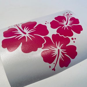 Hibiscus Decal Sticker,Hibiscus Sticker,Flower Decal,Hibiscus Sticker,Vinyl Decal,Car Decal,Yeti Decal,Waterbottle Decal,Vinyl Window Decal