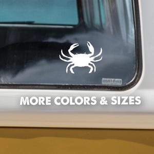 Crab Sticker Decal,Crab Decal,Crab Sticker,Car Decal,Car Stickers,Laptop Sticker,Car Window,Sticker,Crab Vinyl,Crab Laptop Sticker,Crab Mug