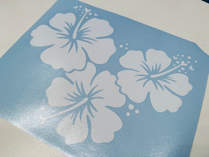 Hibiscus Decal Sticker,Hibiscus Sticker,Flower Decal,Hibiscus Sticker,Vinyl Decal,Car Decal,Yeti Decal,Waterbottle Decal,Vinyl Window Decal