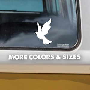 Dove Decal,Peacemaker Dove, Dove Vinyl Decal, Dove Vinyl, Peace Dove Vinyl,White Dove Sticker,Dove Sticker,Bird Peace Love Pigeon,Faith Dove