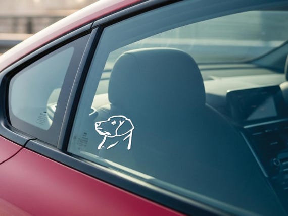 Labrador Dog Decal,Labrador Retriever Head Vinyl Decal Sticker, Labrador Retriever, Dog Car Decal, Lab Decal, Labrador Gifts,Vinyl Dog Decal