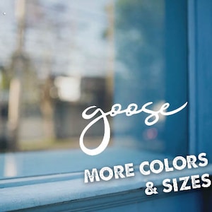 Goose Vinyl Stickers Decal,  Decal,Window Decal,  Stickers,Laptop Sticker,Goose sticker, Music Lover Gift,Mug Sticker