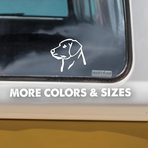 Labrador Dog Decal,Labrador Retriever Head Vinyl Decal Sticker, Labrador Retriever, Dog Car Decal, Lab Decal, Labrador Gifts,Vinyl Dog Decal