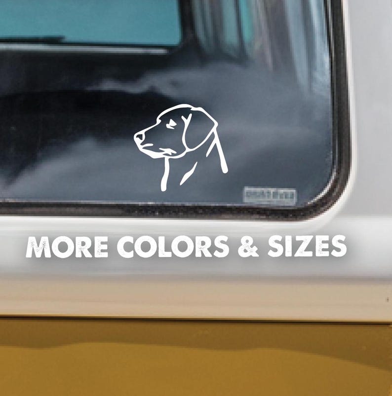 Labrador Dog Decal,Labrador Retriever Head Vinyl Decal Sticker, Labrador Retriever, Dog Car Decal, Lab Decal, Labrador Gifts,Vinyl Dog Decal