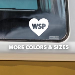 WSP Heart Sticker Decal,Car Decal,Decal,Car Stickers,Laptop Sticker,Car Window,Panic Sticker,Panic Decal,Car Decal,WSP Sticker,WSP Decal
