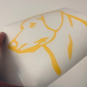 Labrador Dog Decal,Labrador Retriever Head Vinyl Decal Sticker, Labrador Retriever, Dog Car Decal, Lab Decal, Labrador Gifts,Vinyl Dog Decal