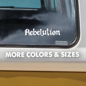 Rebelution Vinyl Sticker Decal, Decal,Window Decal, Stickers,Laptop Sticker,Rebelution sticker,Music Lover Gift,Mug Sticke
