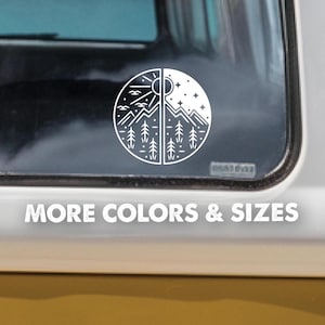 Mountain Decal,Mountain Car Decal, Hiking Decal, Outdoors Decal, Camping Decal, Outdoor Adventure Decal, Mountain Scene Decal, Explore Out 7