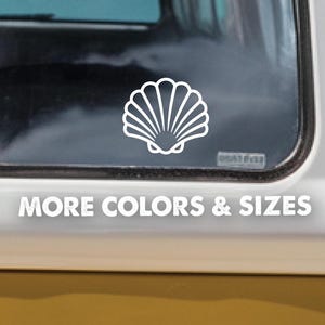 Clam Shell,Seashell Decal,Car Sticker,Laptop Sticker,Beach Life Sticker,Sticker,SandDollar Vinyl,Beach Lover Gift,Beach Gift,Vacation Gift