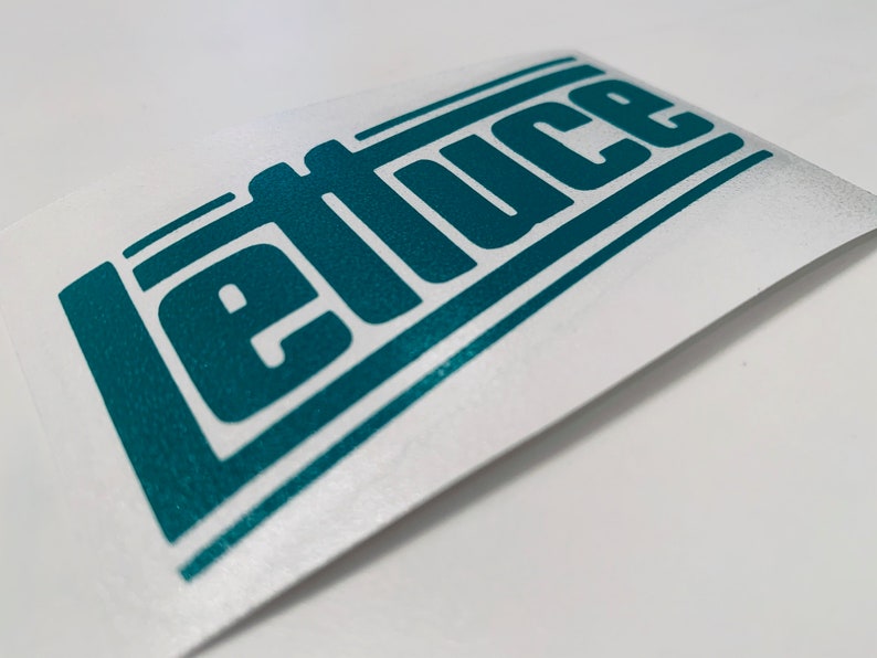 Lettuce Vinyl Sticker DecalCar DecalWindow DecalCar Etsy