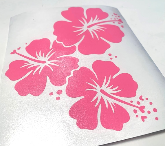 Hibiscus Decal Sticker,Hibiscus Sticker,Flower Decal,Hibiscus Sticker,Vinyl Decal,Car Decal,Yeti Decal,Waterbottle Decal,Vinyl Window Decal