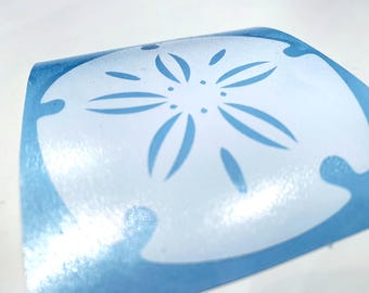 Sand Dollar Vinyl Decal: Beach Life Sticker