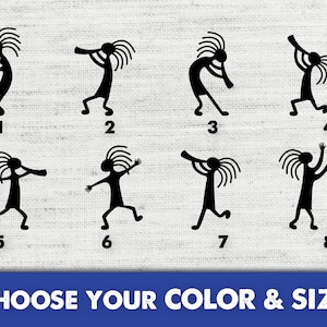 Kokopelli,Kokopelli Decal,Kokopelli Sticker,Car Decal,Window Decal,Car Stickers,Laptop Sticker,Car Window,Sticker,Kokopelli Vinyl,Flute Play