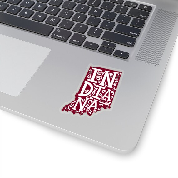 Indiana USA State Retro Badge Car Bumper Sticker Decal /"SIZES/'/'