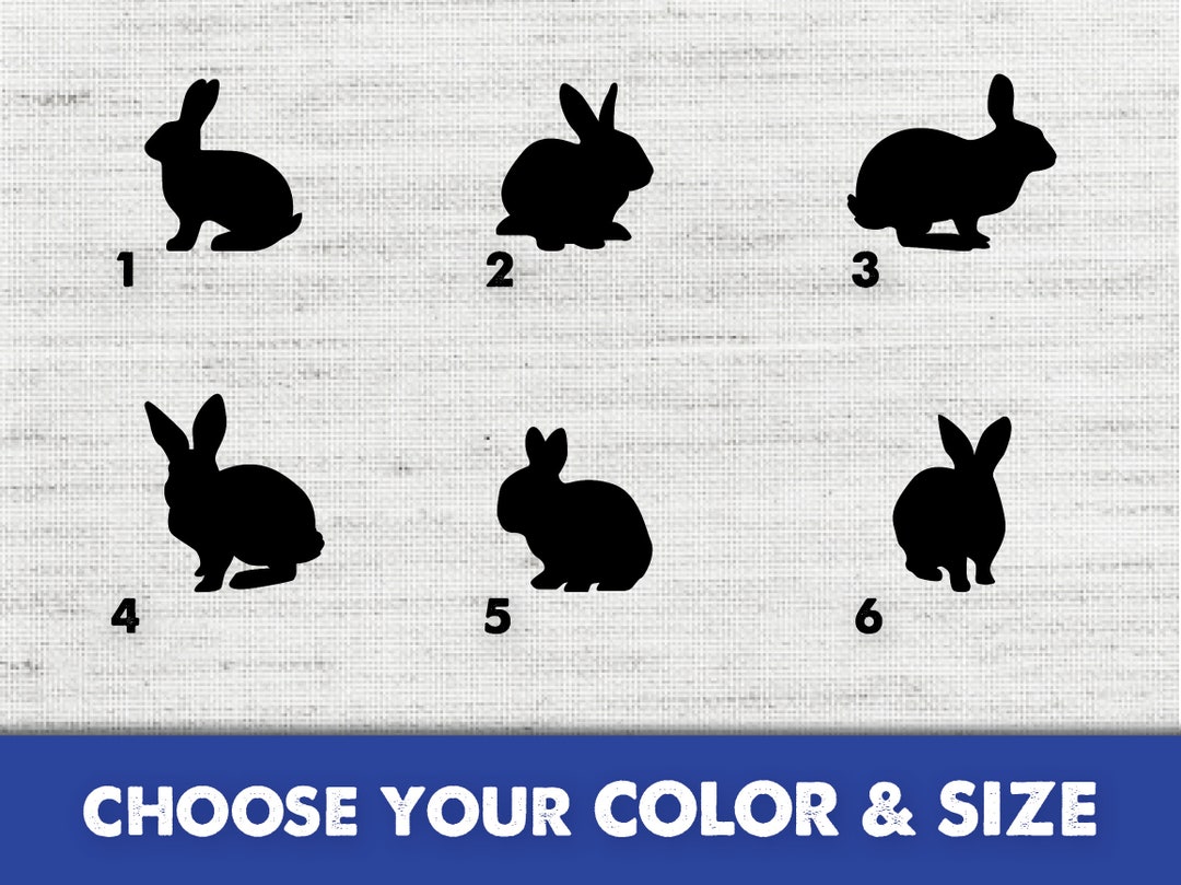 Rabbit Vinyl Sticker Decal - Car, Window, Laptop - Etsy