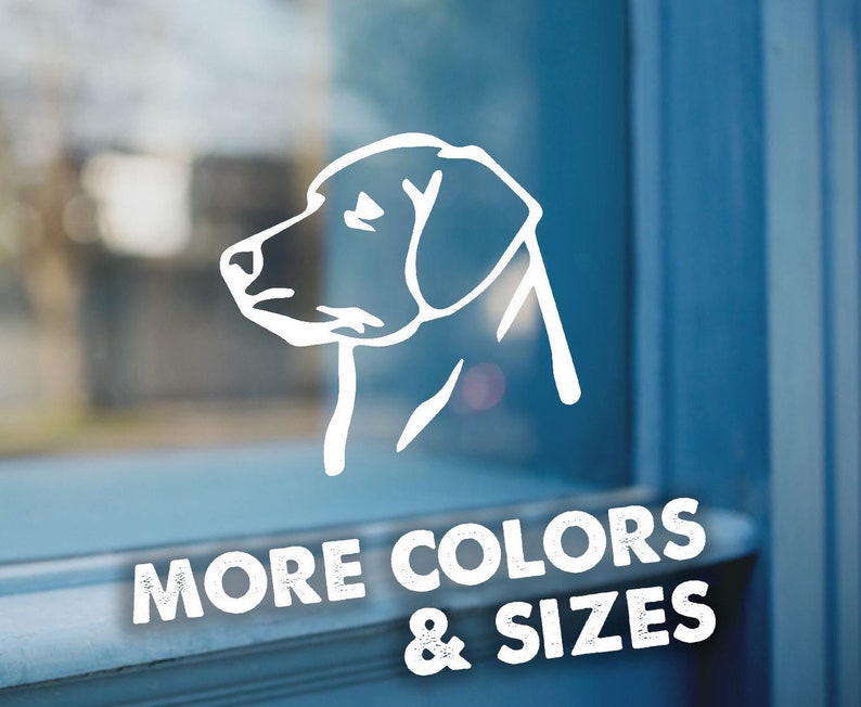 Labrador Dog Decal,Labrador Retriever Head Vinyl Decal Sticker, Labrador Retriever, Dog Car Decal, Lab Decal, Labrador Gifts,Vinyl Dog Decal
