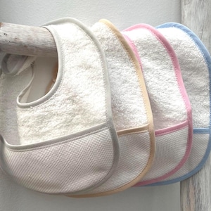 Baberos para bordar en punto de cruz/bavoir/bib/cross stitch/point de croix/stitchable/baby/bebe/bib to embroidery/aida bib/DIY bib/ NEWBORN