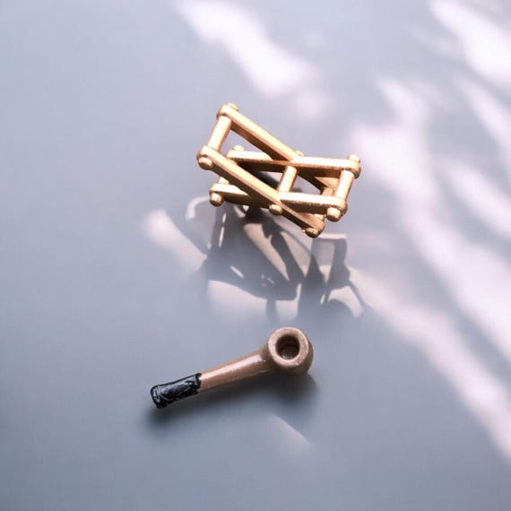 VASO POSACENERE IN Fossile Tufo Da Sigaro Pipa Mastro Cascia Made In - Foto 9