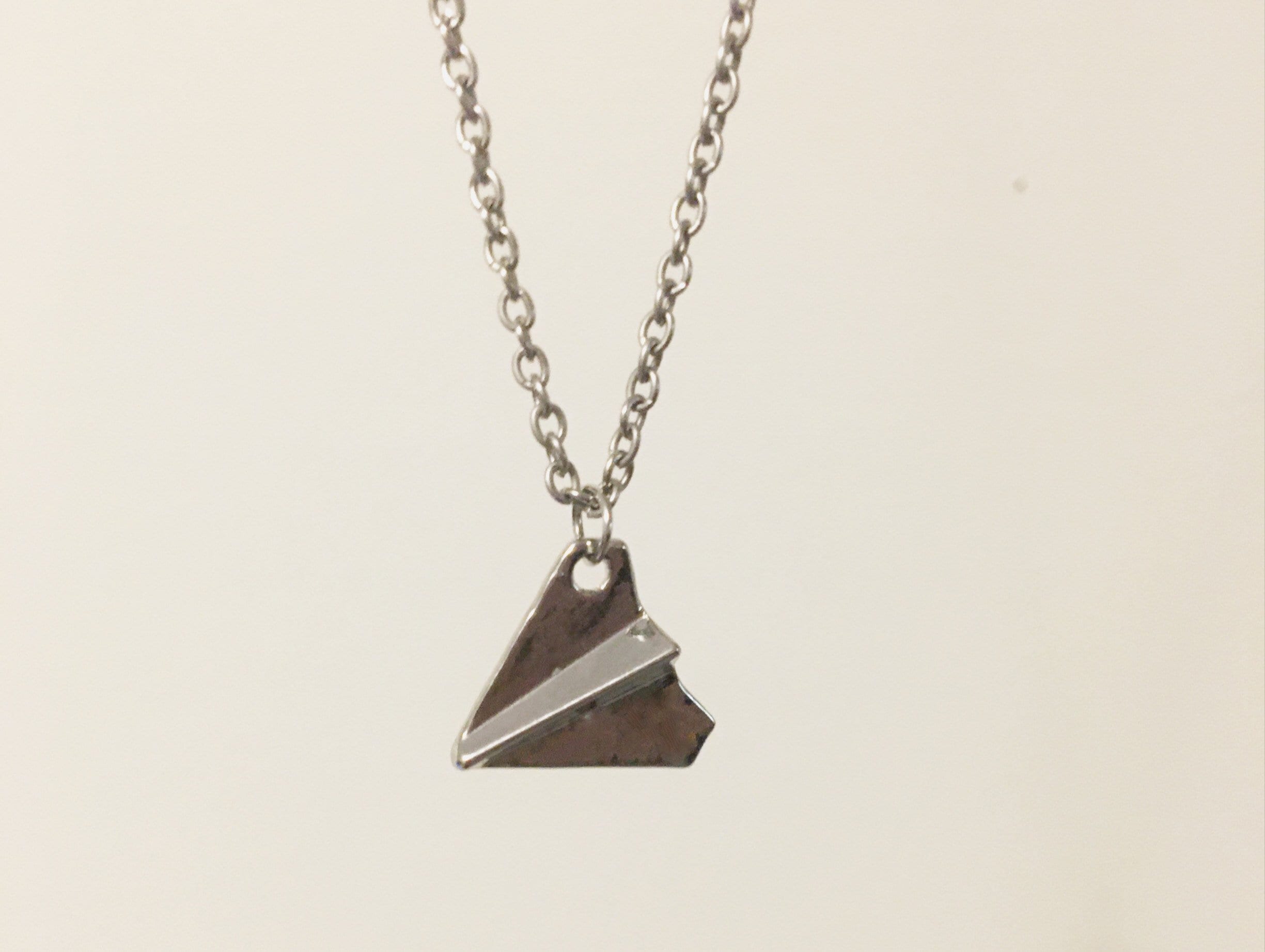 Harry Styles Paper Plane Necklace Harry Styles Wearing Paper