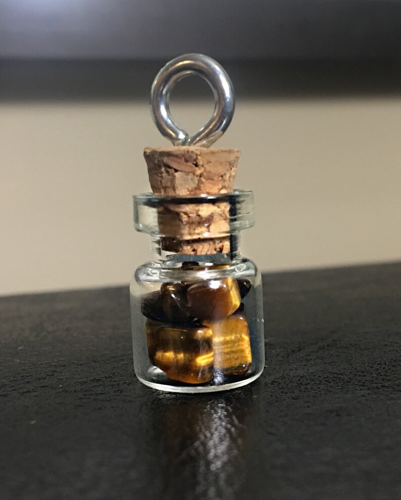 Tiger\u2019s Eye glass vial