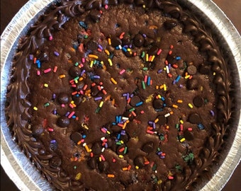 9” Double Chocolate Cookie Cake