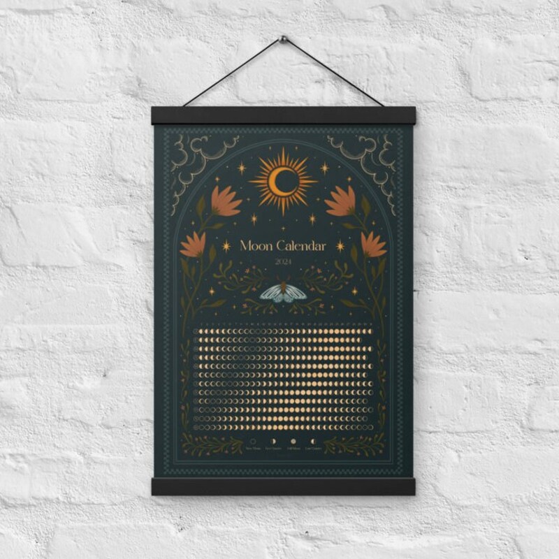 Moon Calendar Etsy