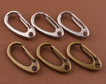 Fatto a mano ottone massiccio ARAGOSTA ganci di trigger KEY CHAIN RING Titolare Gancio Clip