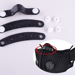 Nase-Brücke-Clip, schwarze Sportswear Maske Draht, Aluminium Streifen Band 10 * 72mm Silikon flexible Draht für handgemachte Maske machen Zubehör