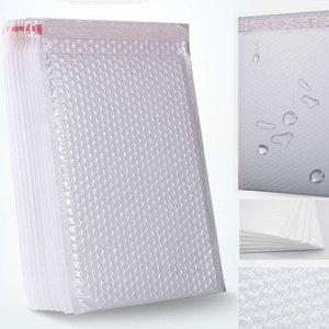 Bubble Mailers envelope bag,25 pcs  23cm*18cm White Mailing Shipping Bags,Resealable Waterproof  Packing parcels Envelopes