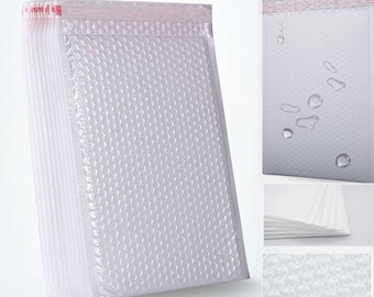 Bubble Mailers busta borsa,25 pcs 23cm -18cm Bianco Mailing Shipping Bags,Resialable impermeabile imballaggio pacchi buste Buste
