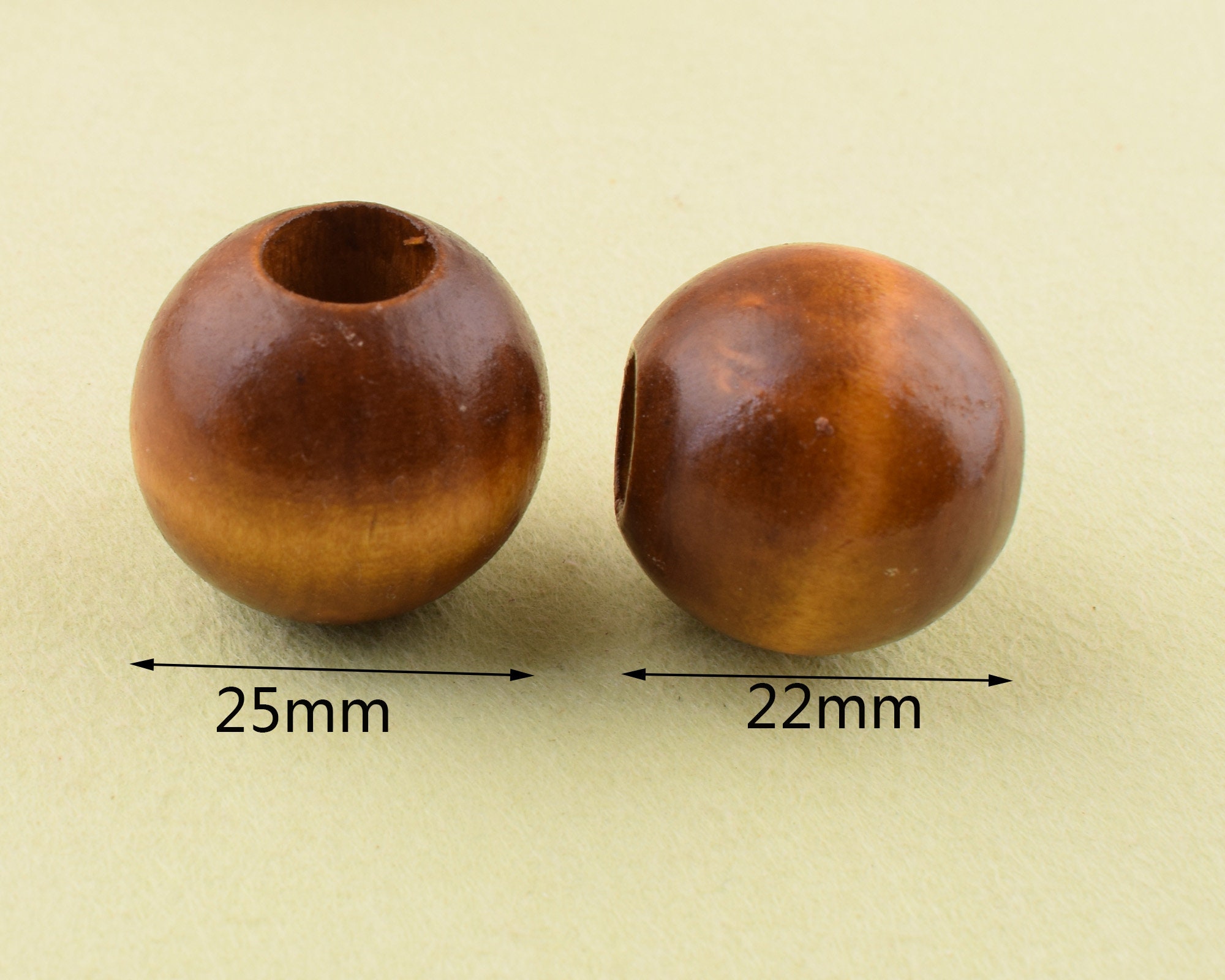20x15mm UNFINISHED WOOD BEADS // Large Wooden Macrame Beads // 20mm X 15mm  