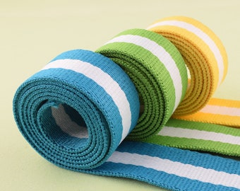 1 inch Nylon Webbing Bag Handles Decorative Ribbon Bag Strap for Tote 25mm Stripe Webbing for Dog Collar Backpack Supplies