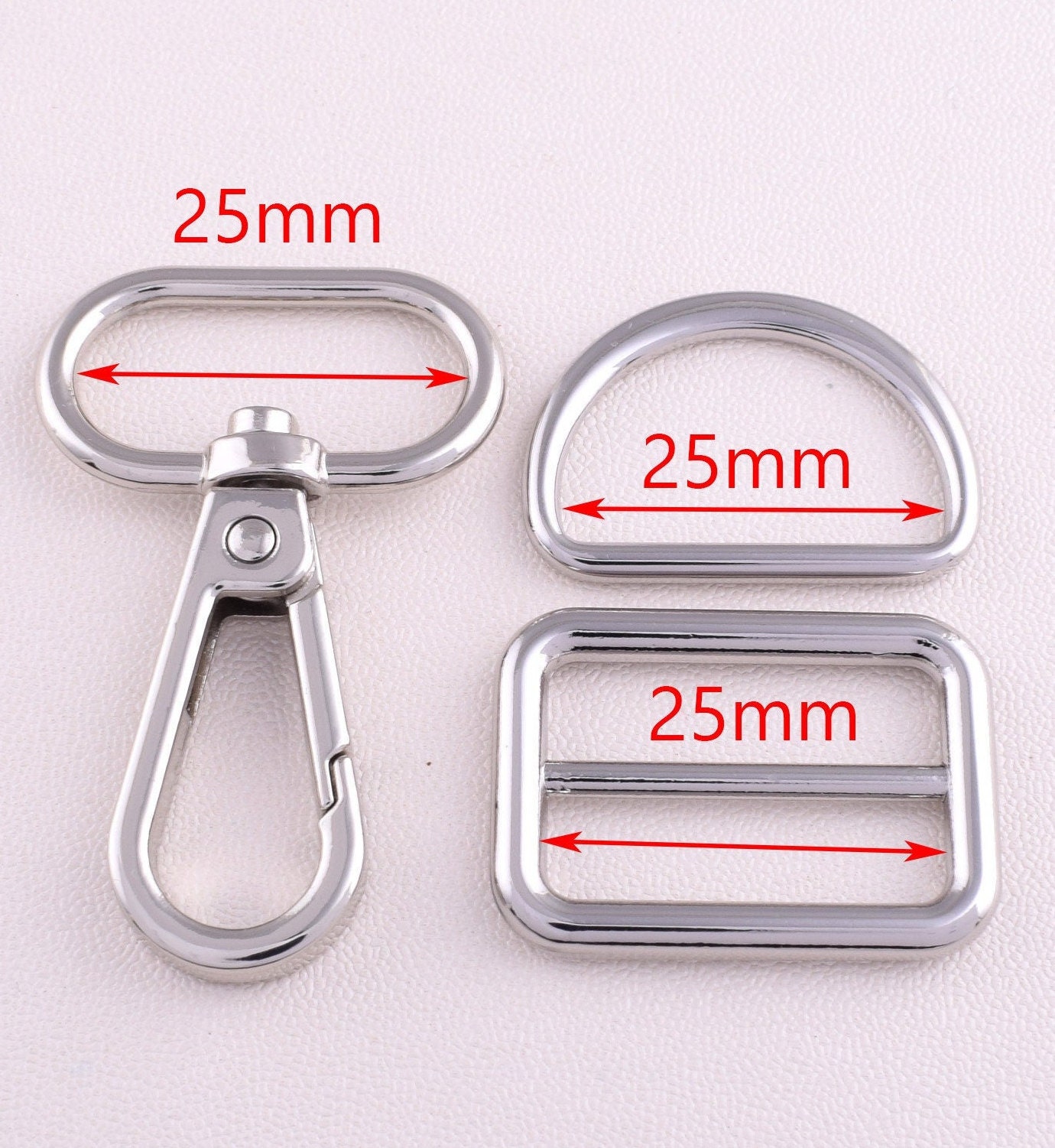 1 Inch Metal Dog Collar Hardware Set25mm Swivel Clasp Strap Etsy