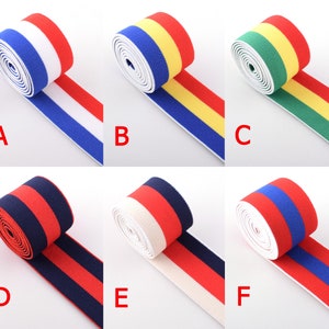 1 1/2&#39;&#39; Elastic Striped Webbing Elastic Stretch Band Ribbon,Soft Waistband Elastic Band 38mm Webbing Strap For Garment Accessories