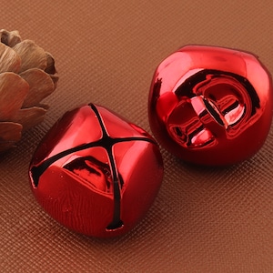 15PCS  24mm big bell  iron bell ,Red Christmas Bell, jingle bells Charms,Pet Collar Bell Pet Accessories Supplieslfor Christmas Decoration