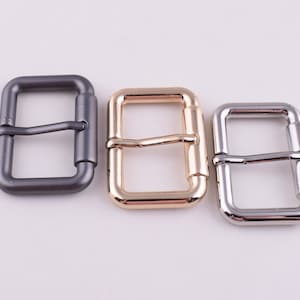 Metal pin buckles,32mm Matte black/Light gold/Silver durable adjustable belt buckle,1 1/4&#39;&#39; Square strap fastener for handbag hardware 6 pcs
