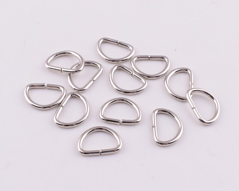 Silver D-rings,10mm Mini D Rings,metal Iron Small D Loop D Circles ...